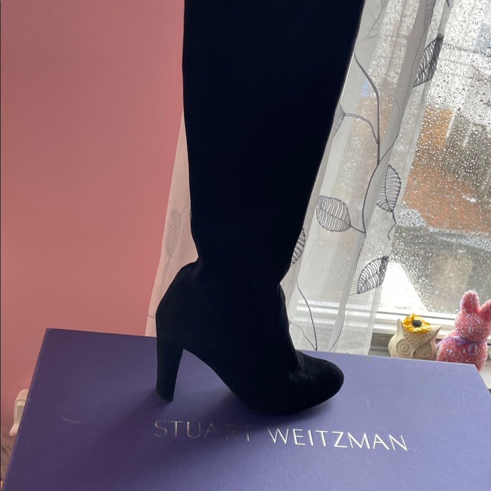 Stuart Weitzman Black Heeled Boots